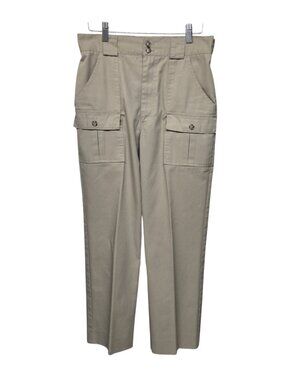 Tilley Endurables Cargo Pants Straight Leg Pleated Beige Khaki Utility 30 x 27